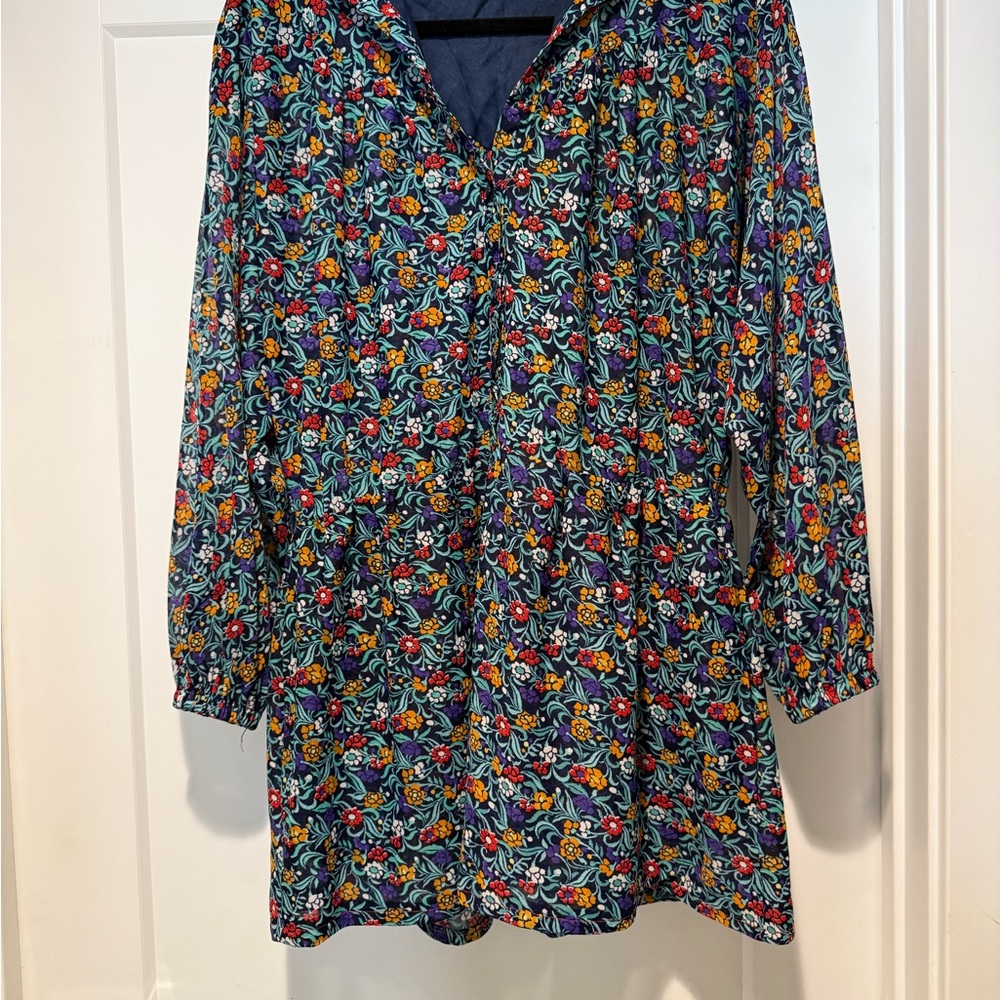 Vintage Floral Long Sleeve Tunic